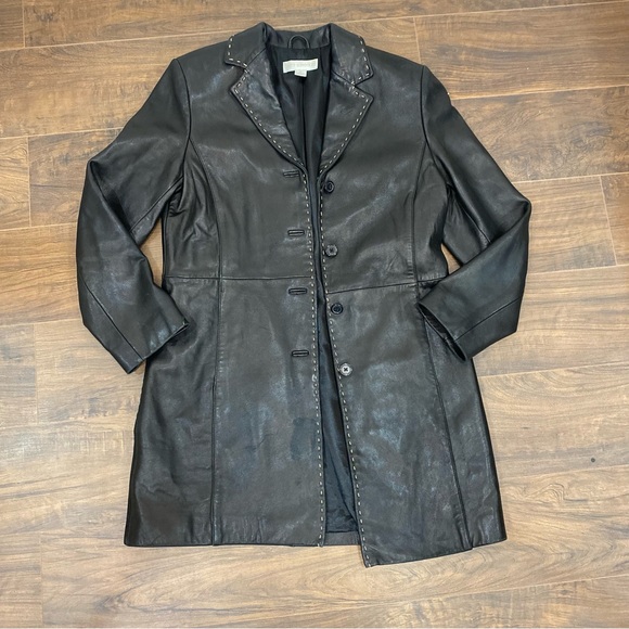 Genuine leather coat - Picture 3 of 10